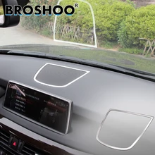 Broshoo консоли автомобиля Динамик Стикеры 3D наклейки для BMW X5 F15 X6 F16 Авто Стайлинг салонные аксессуары