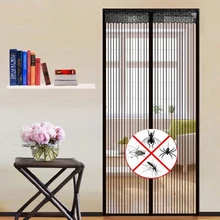 

Custom Tulle Curtains For Living Room Anti-Mosquito Insect Bedroom Curtain For Child Magnetic Mesh Kitchen Door Curtains S-T