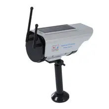 2 Packs 4 x Solar Dummy Wireless Dummy Security Camera Powered IR LED lamp outdoor CCTV IP camera for safety in garden