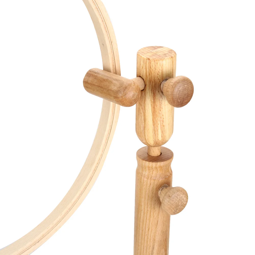 

Embroidery Stand Hoop Wood Embroidery Cross Stitch Hoop Adjustable Frame Sewing Tool HTQ99