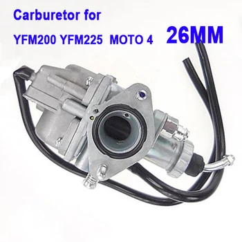 

26mm Carburetor Carb Fits For Moto 4 YFM 200 225 YFM200&YFM225 MOTO-4 Durable