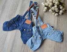Denim shorts pet bib pants teddy dog clothes summer bo bear clothes yorkshire trousers jumpsuits
