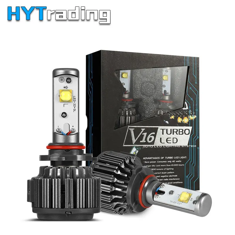 

Led Bulbs H1 H7 H4 H8 H9 H11 9005 9006 CREEs 40W V16 Turbo led lamp auto Car LED Headlight Kit Car Styling