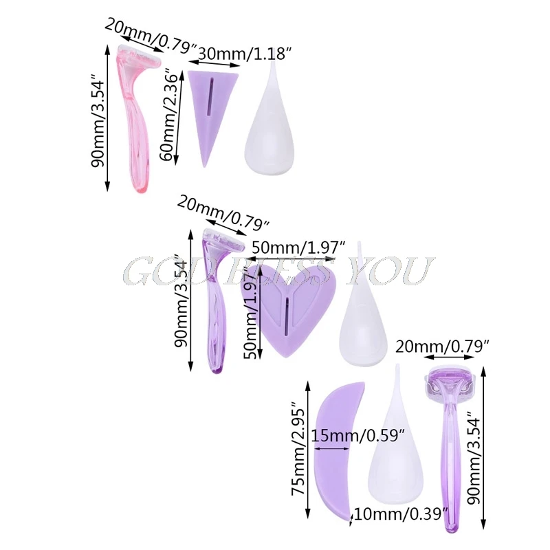 Epilator Secret Bikini Privates Parts Pubic Hair Shaving Template