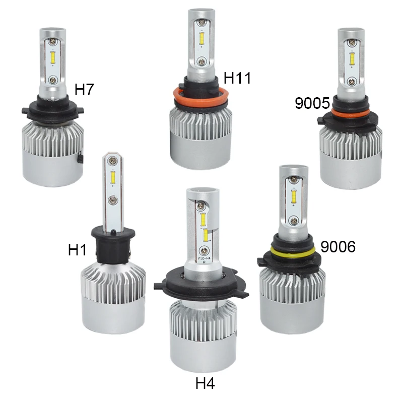 Лампа для Фар H4 led 72 Вт HB2/9003 Hi/Lo H1 H7 H11 9005 HB3 9006 HB4 Автомобильные светодиодные фары