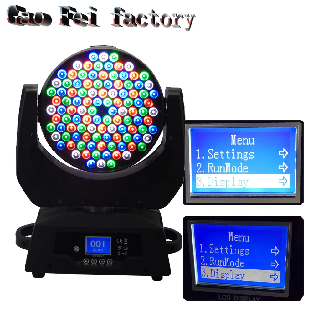 

108x3w RGBW Wash DMX512 Moving Head Light Professional DJ Stage