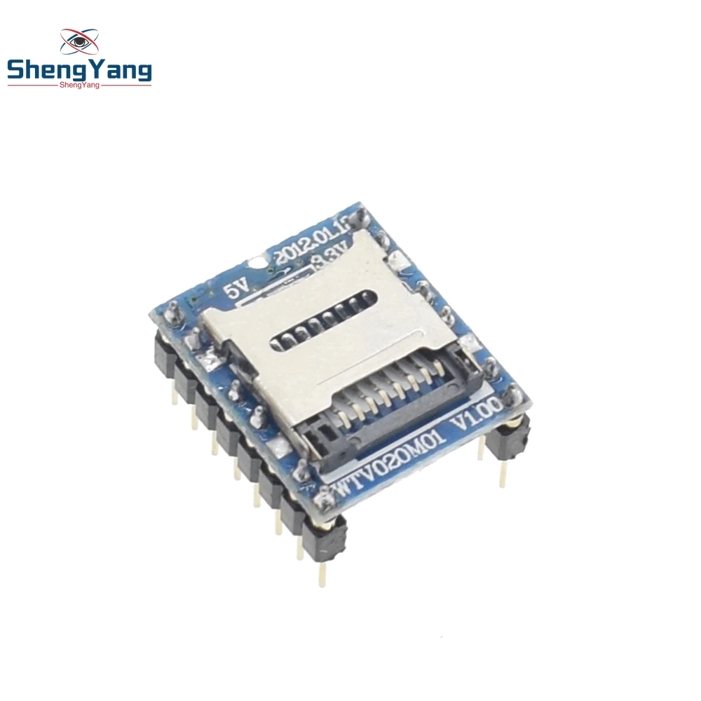 

1PCS/LOT ShengYang WTV020 WTV020-SD WTV020SD-20SS Mini SD Card MP3 Sound Module For PIC WTV020-SD-16P