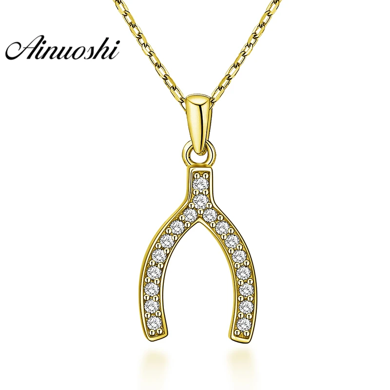 

AINUOSHI 10K Solid Yellow Gold Pendant Unique Design Pendant Top Quality SONA Diamond Women Men Gold Jewelry Separate Pendant