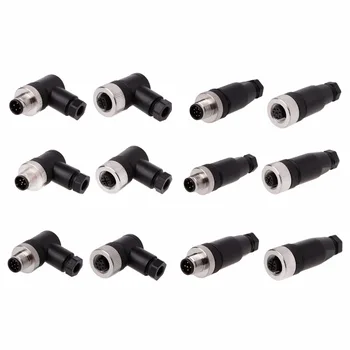 

PG7 Sensor Connector IP67 4/5/8 Pin Male/Female Straight/Right Angle M12 Plug