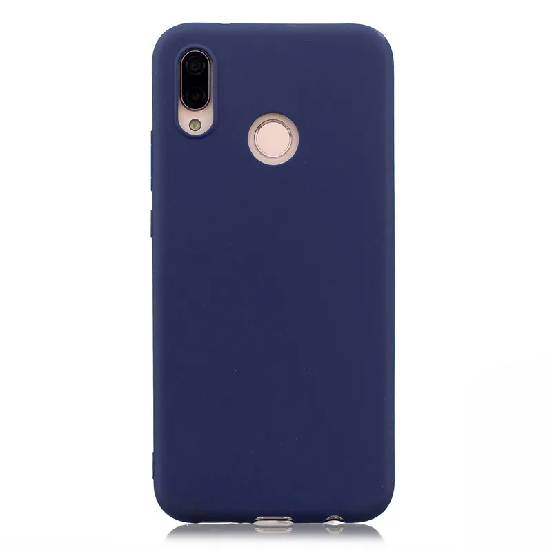 Конфеты Макаруны чехол для телефона для huawei Nova 3 3i 2 2S 2i Коврики 20 Lite P20 Pro P10 плюс P9 P8 Lite P Smart Мягкий силиконовый чехол s - Цвет: Dark Blue
