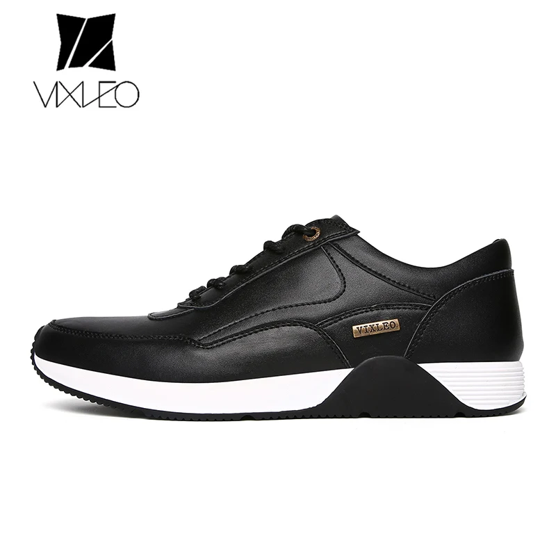 

VIXLEO Man Genuine Leather Sport Running Shoes Breathable Light Outdoor Shoes Walking Sneakers Training Shoes