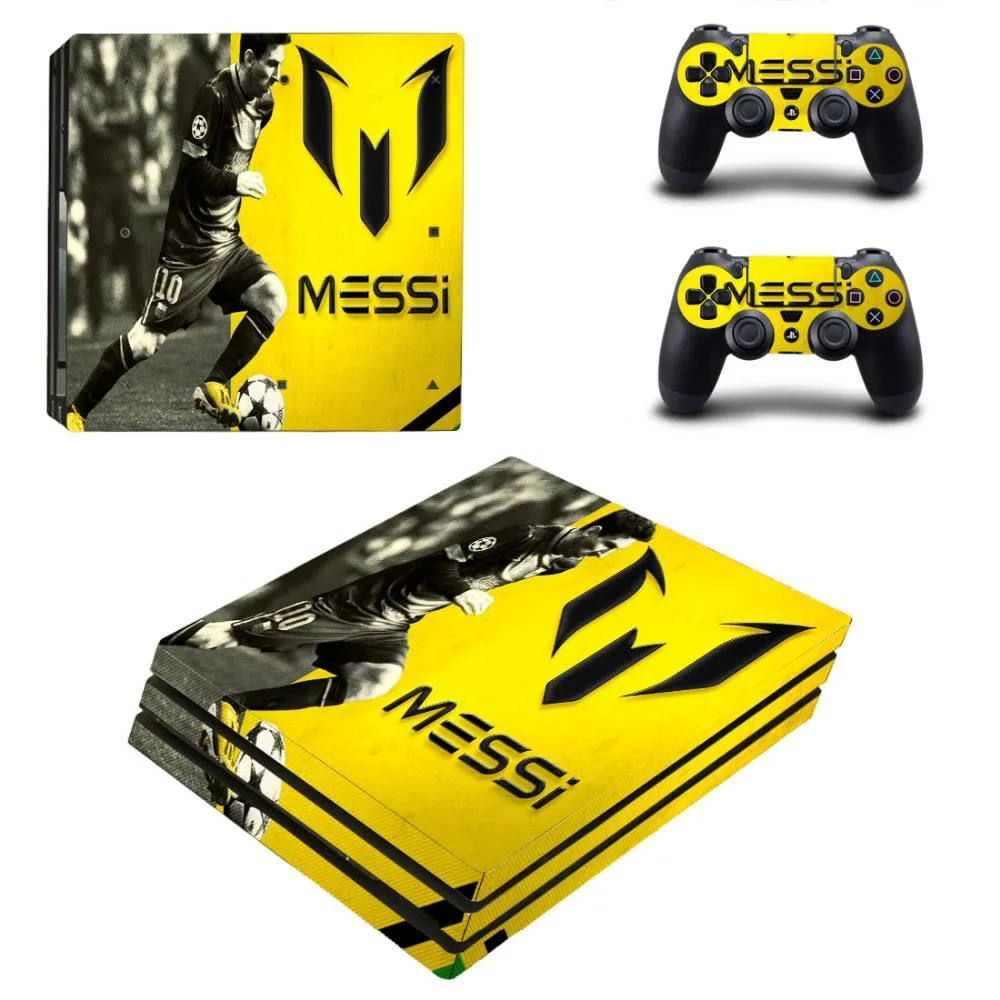 

Lionel Messi Football Star PS4 Pro Skin Sticker Decal for PlayStation 4 Console and 2 Controller PS4 Pro Skin Sticker Vinyl