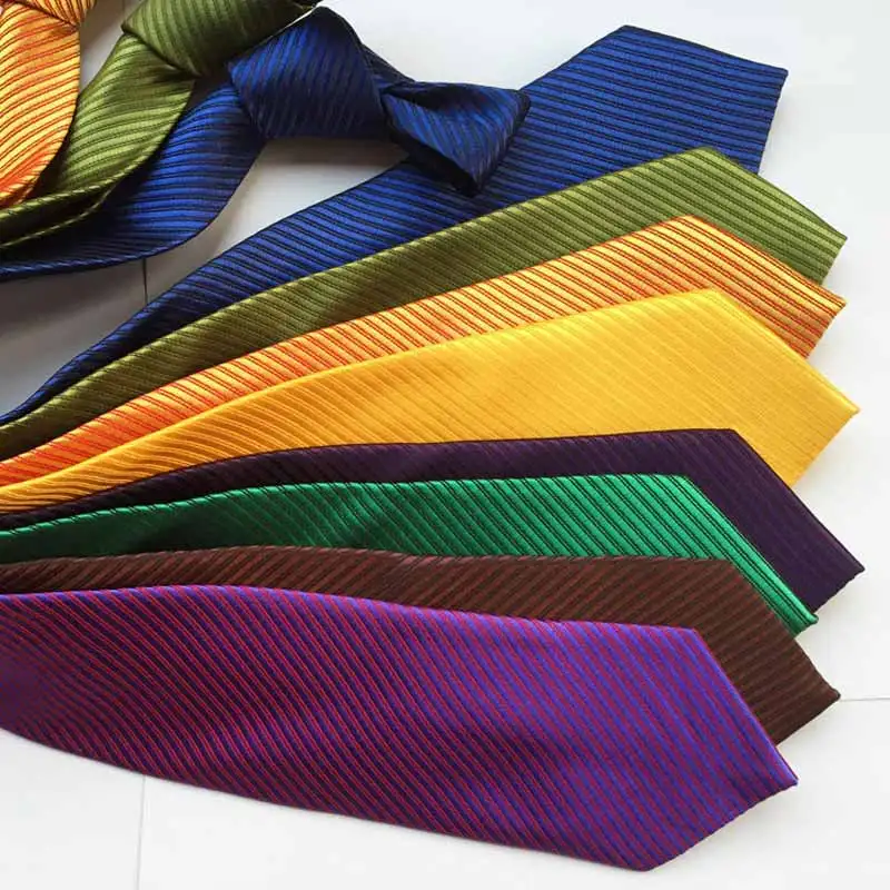 YISHLINE завод 8 см мужской классический галстук жаккардовые тканые галстуки в полоску модные деловые галстуки вечерние аксессуары
