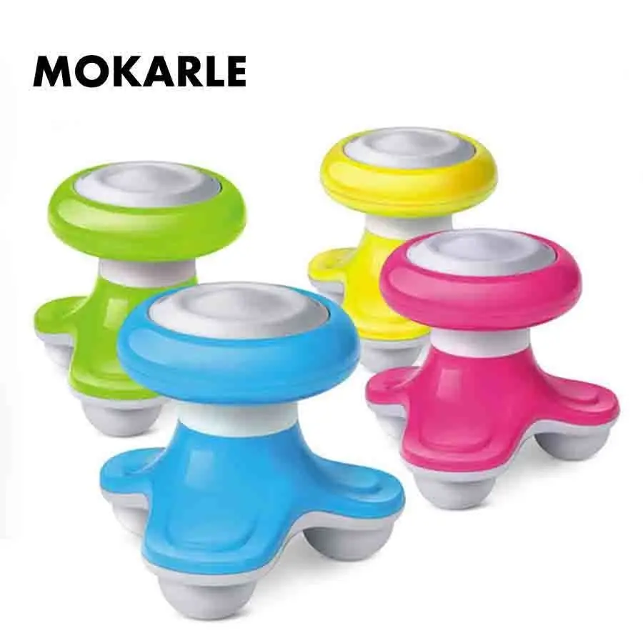 Mini Handheld body massage vibrating massager acupuncture point neck back pain relieve portable full body massage relaxation
