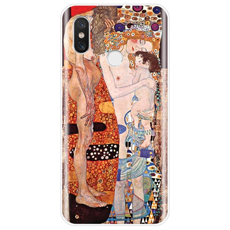 Чехол Kiss by Gustav Klimt мягкий силиконовый чехол из ТПУ для телефона xiaomi 4 4S 5 5C 5S PLUS 6 6X 8