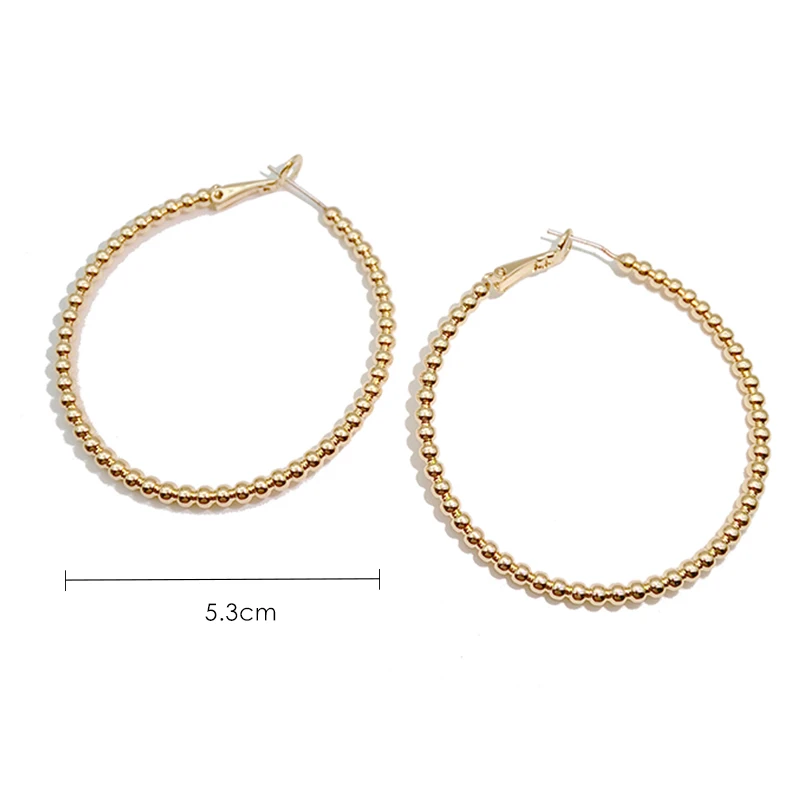 

Exaggerated retro design beaded long tassel earrings female