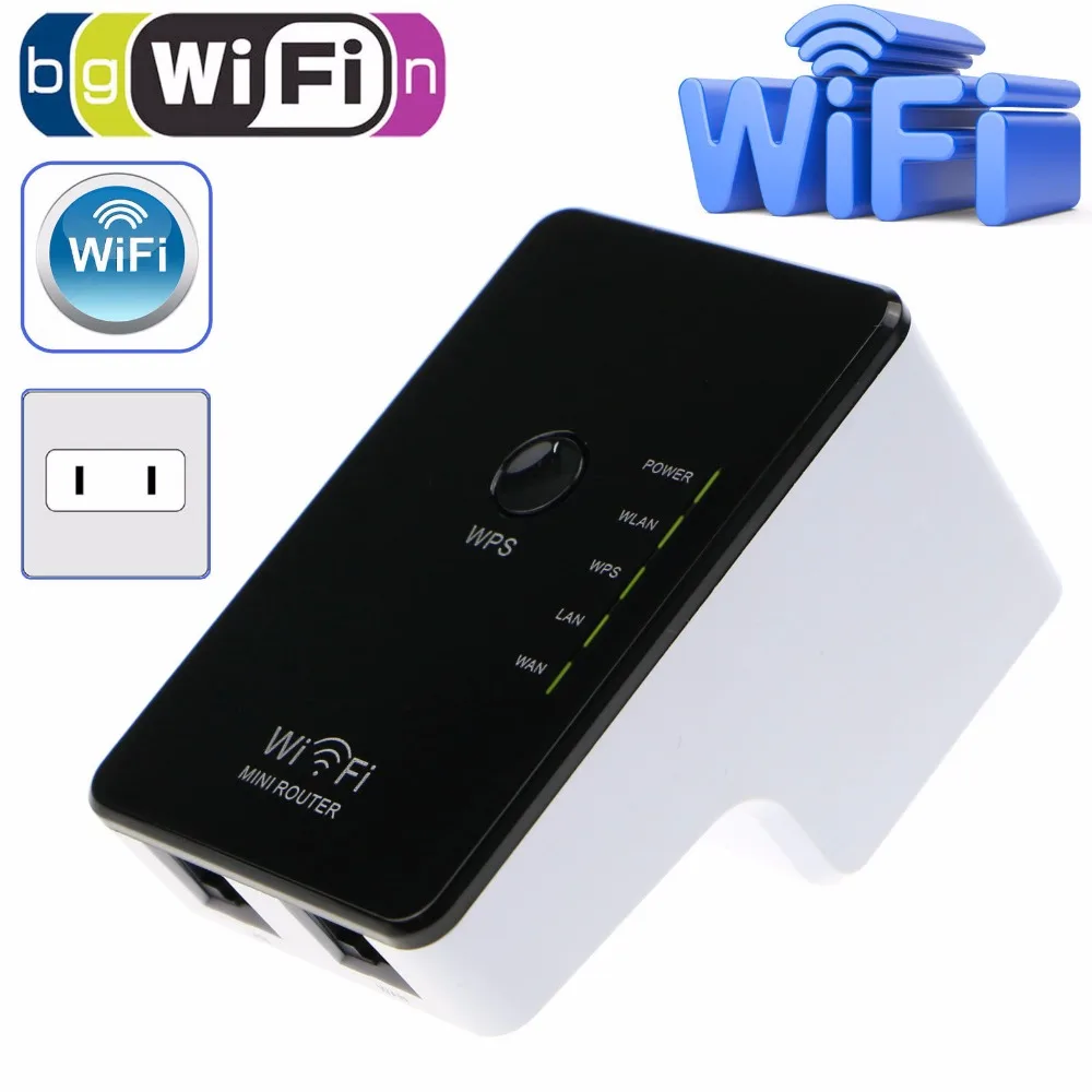 300Mbps Wireless Router WiFi Repeater Wi fi Range Signal Expander ...