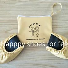 ; Милые Желтые складные балетки на плоской подошве; свадебные туфли; вечерние балетки