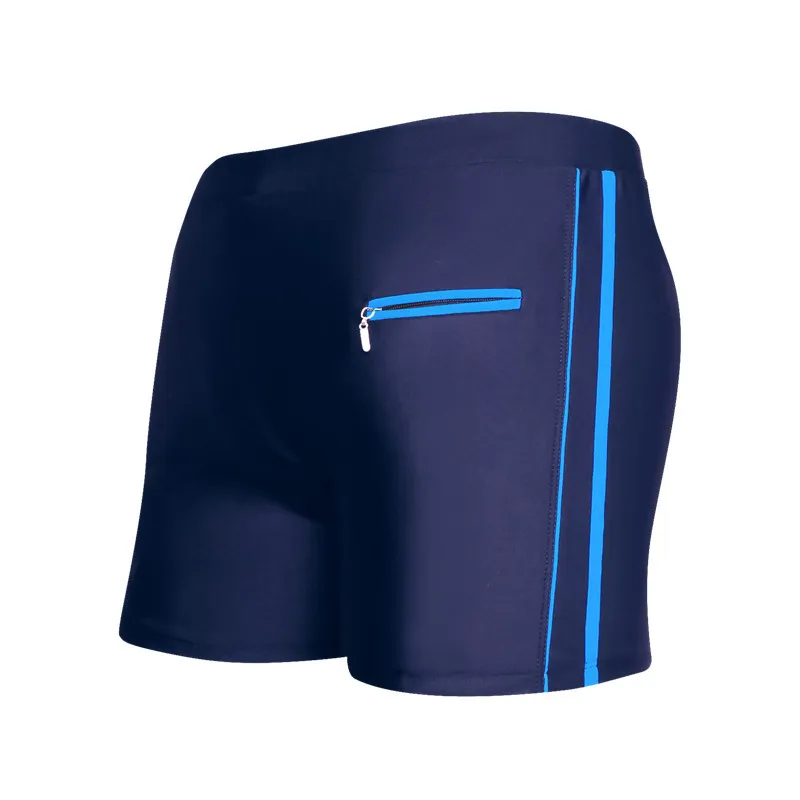 

Summer Men Swimming Trunks Boxer Swimwear Sport Shorts Beach Bathing Pants Loose Quick-drying Adult Zipper Swimsuit Plus Size
