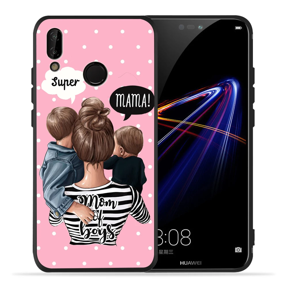 Модный чехол Super Mama mouse Dad girl boy Baby для huawei P20 Lite Pro P30 Lite Pro P8Lite P9Lite P Smart P10 Lite