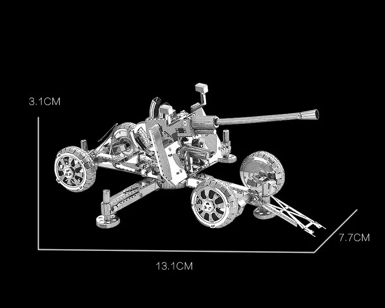 Атаман Танк MK50 модель 1:100 хкнаньюань 3d металлическая головоломка креативные игрушки развивающая ручная способность Сделай Сам тренировать свой ум - Цвет: W21105BFS