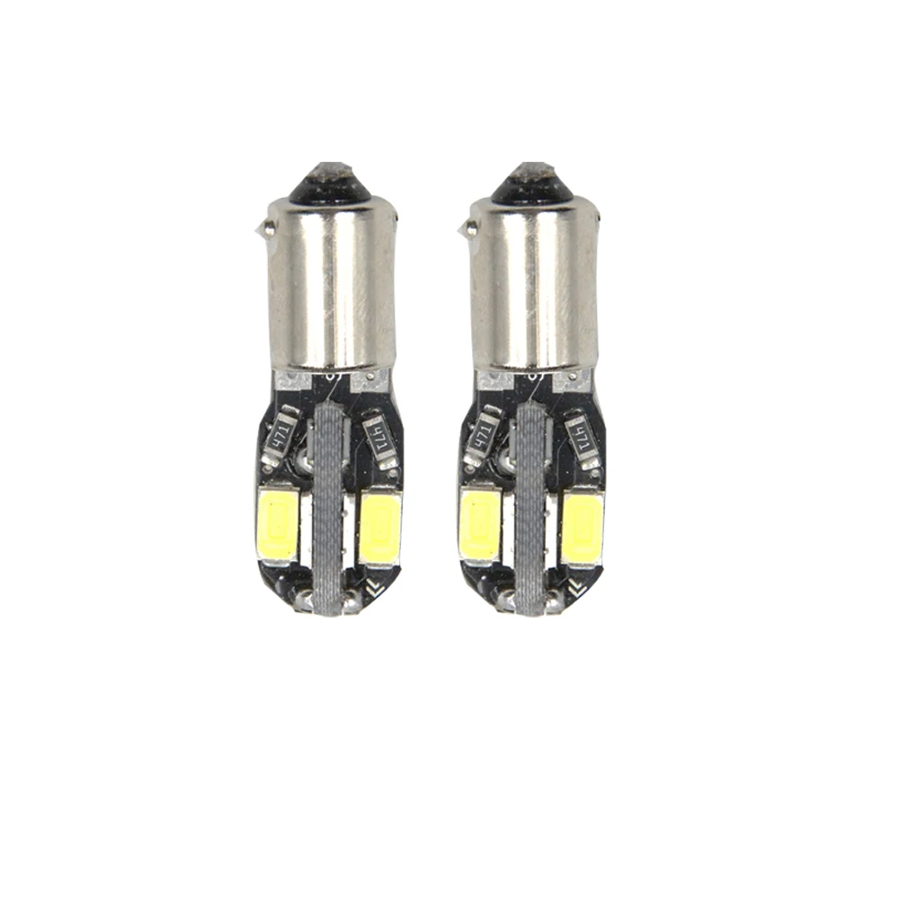 4 шт. BA9S T4W 5730 8SMD Canbus Светодиодная лампа без ошибок Автомобильные светодиодные