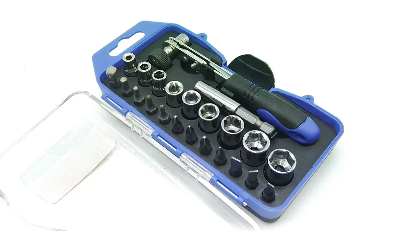 

New 23pcs/set Crv Magnetic Screwdriver set Security Bit Set Socket Set Ratchet e Wrench L25mm
