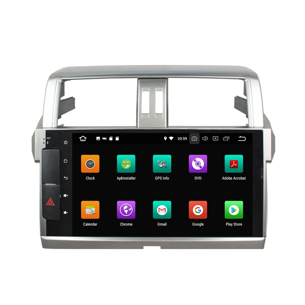 10," Android 8,0 автомобильный аудио DVD радио gps для Toyota Prado 150- 4 Гб ram Bluetooth wifi USB Mirror-link 32 Гб rom