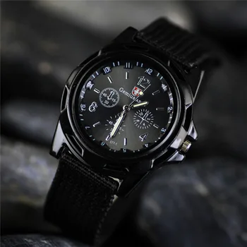 

Relogio Masculino Outdoor Racing Military Sport Canvas watch band Mens quartz Watch Fashion Casual Male clock Zegarki Meskie