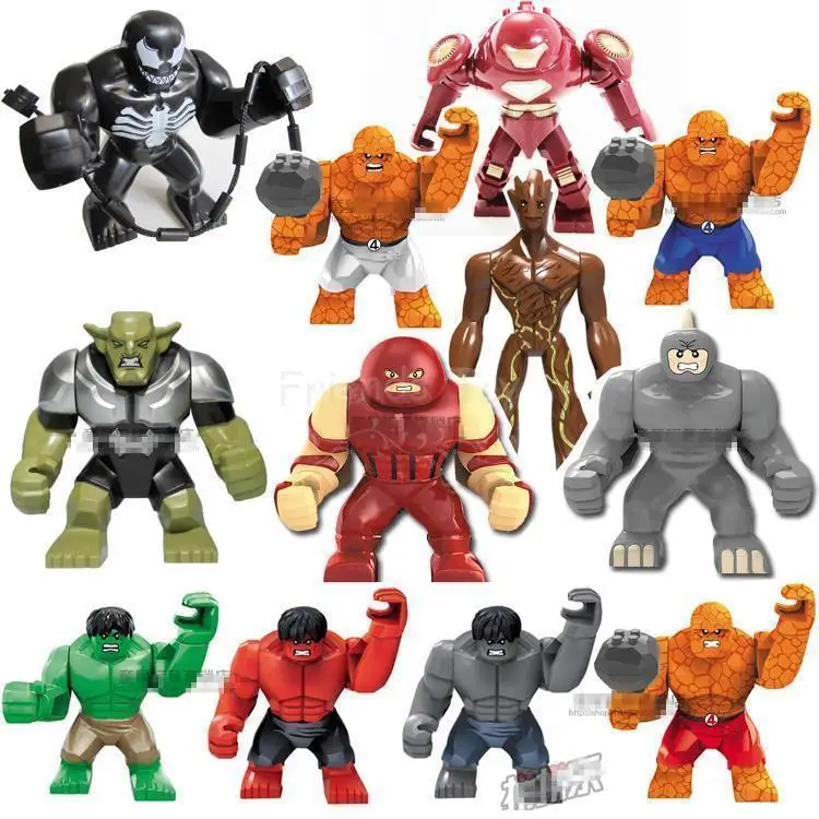 

Figures Hulk Buster The Thing Venom Iron Man Big Size Block Figure Building Toy Compatible With Lego