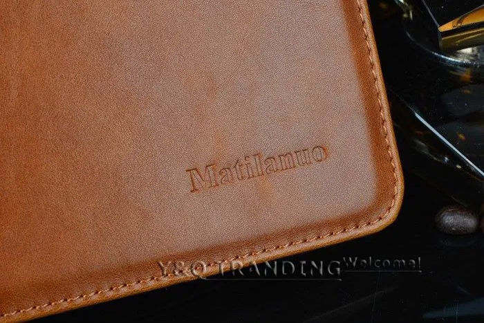 Luxury Genuine Case for iPad Leather Case Retro Business Cover Wallet Smart Cover for iPad (6)