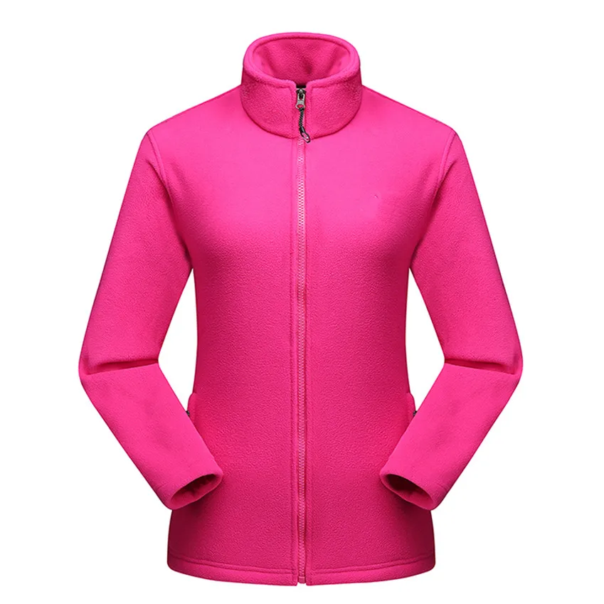 Mountainskin осенне-зимние женские мужские флисовые походные куртки для спорта на открытом воздухе, кемпинга, походов, альпинизма, теплые лыжные мужские пальто VA463 - Цвет: Women Rose