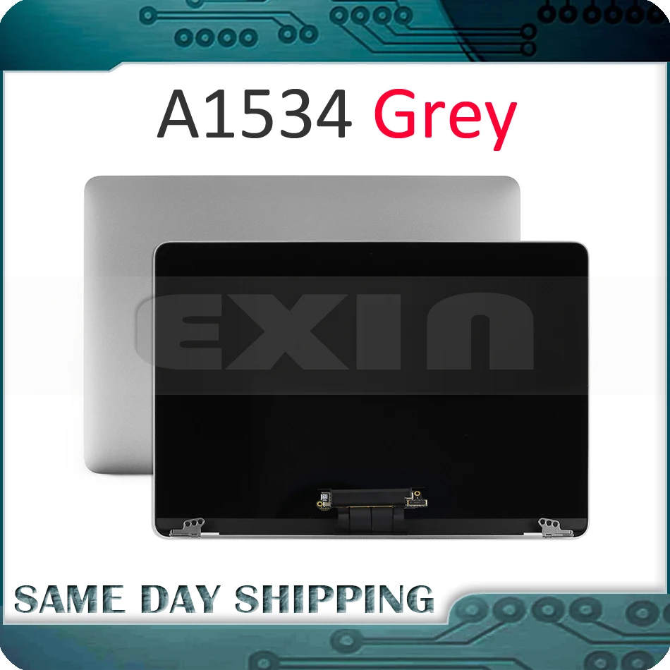 Цена Абсолютно Новый Серый Цвет A1534 ЖК дисплей в сборе для Macbook retina 12 A1534 полная сборка 2015 2016 2017