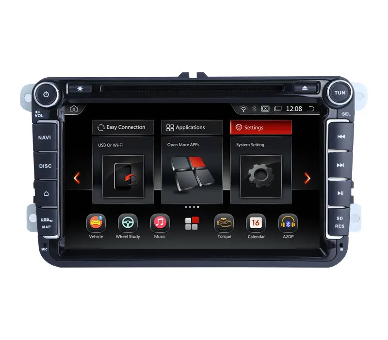 Sale CarExc Android 9.0 OS For Volkswagen Tiguan Jetta Passat VW Golf Car Radio With GPS WiFi Bluetooth USB SD Multimedia Navigation 2