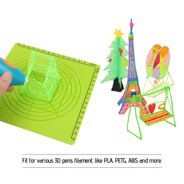 Best Offers 3D Printing Pen Silicone Design Mat with Basic Template and 2 Silicone Finger Caps for 3D Pen Drawing Design