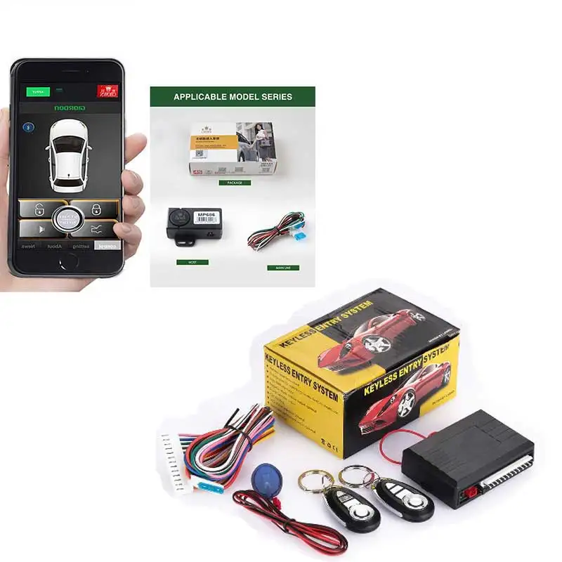 

Automatic Smartphone Car Key Trunk Opening + Keyless Entry Remote Start Central Locking System Horn Direction Output Prompt
