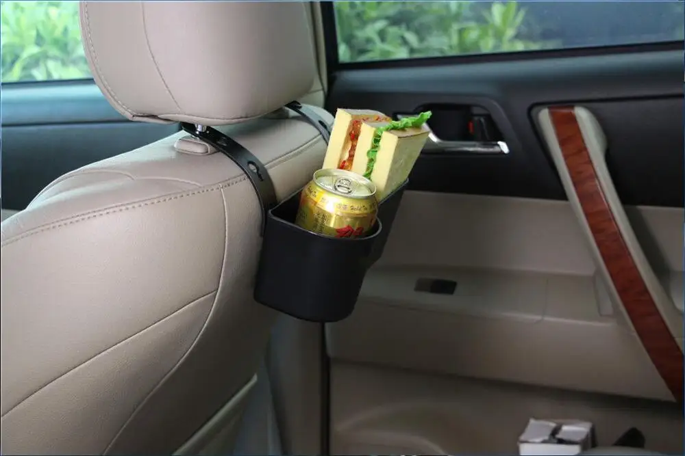 General Car Headrest Seat Back Mount Organizer Cup Drink Holder Storage Box For KIA Rio K2 K3 K5 K4 KX5 Cerato Soul Forte Sport |