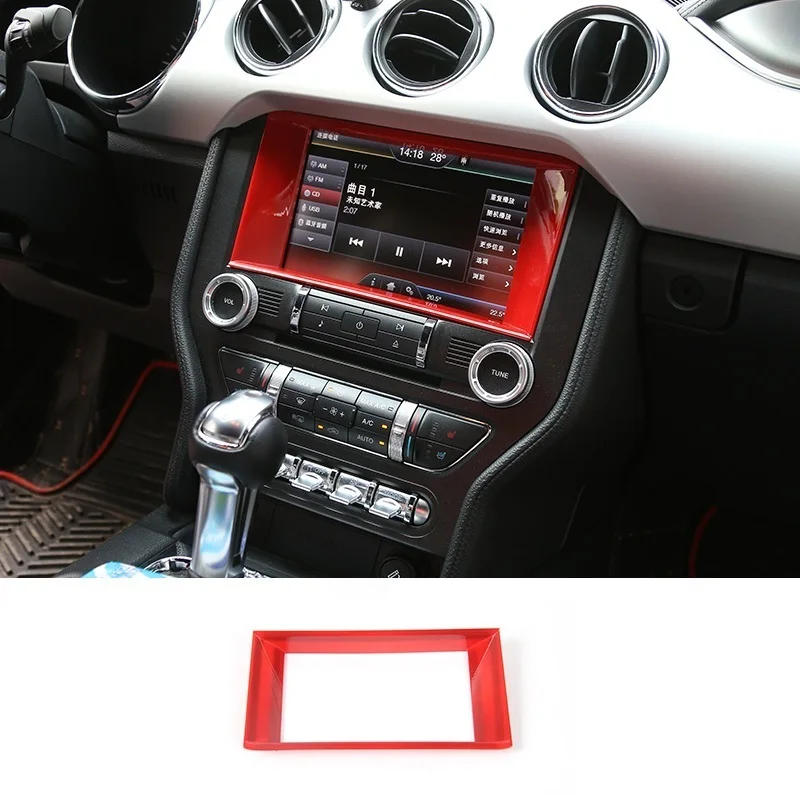 

Car Steering Wheel Control System Gear Interior Excent Auto Chromium Mouldings Covers Trim 15 16 17 18 19 FOR Ford Mustang