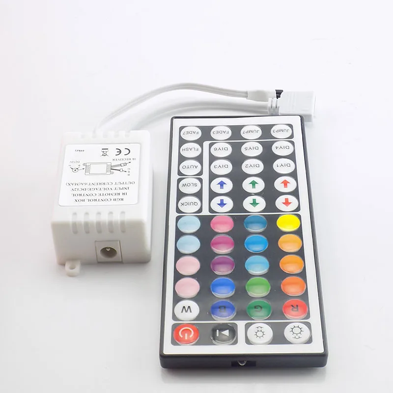 SMD 5050 светодиодный ленты 5 м RGB Светодиодные ленты Водонепроницаемый гибкий светодиодный свет полосы DC 12 В RGB светодиодный ленты 44 кнопок