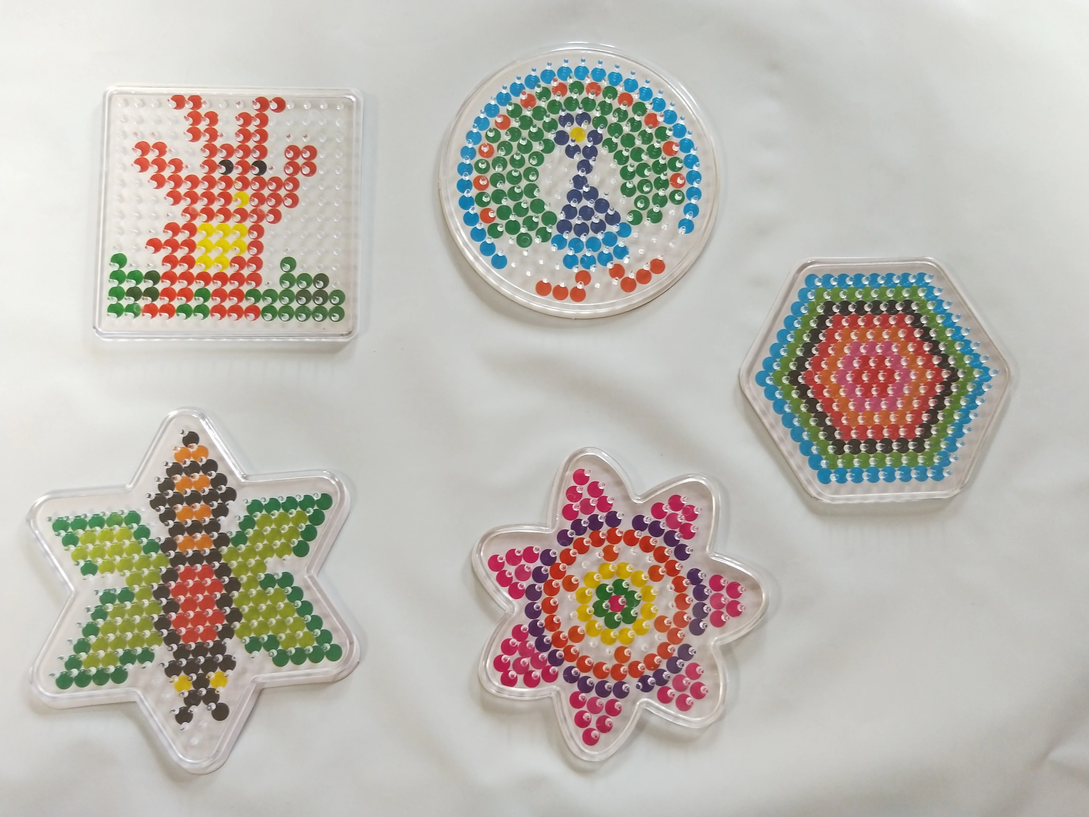 5 шт. шаблоны для бусин perler 7 мм термомозаичные узоры hama шаблон из бумаги с цветной