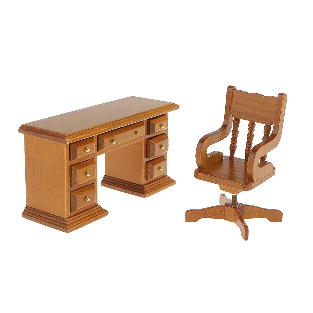 High Quality Dollhouse Miniature Furniture 112 Scale Wooden Table