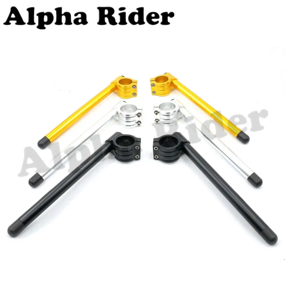 Universal Adjustable CNC Motorcycle 36mm Fork Tube Clip Ons Handle Bar