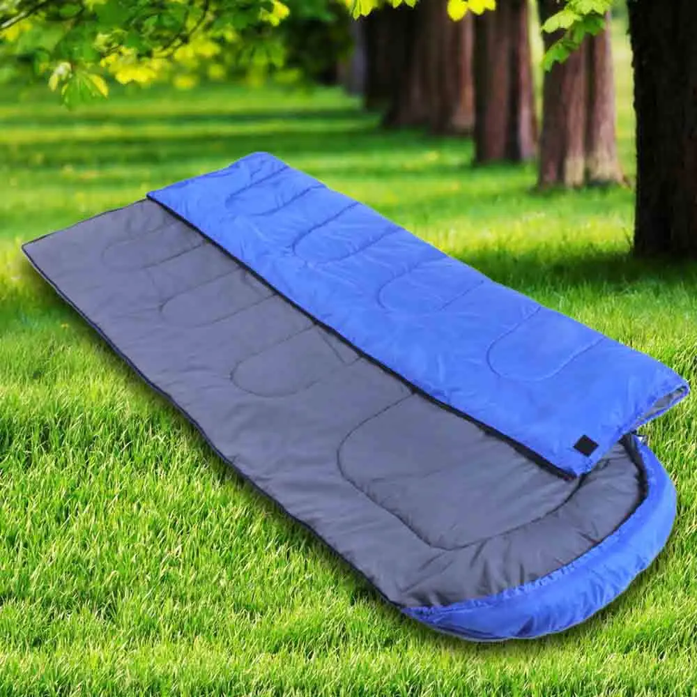 

Portable Outdoor Envelope Shape Camping Sleeping Bag Waterproof Backpacking Bag with Cap Ultralight folding Travel Bags 210*75cm