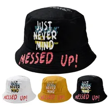 Женская шляпа, летняя, унисекс, уличная, рыбацкая шляпа, унисекс, с принтом букв, шапка, модная, дикая, защита от солнца, шапки,, Прямая поставка, f26