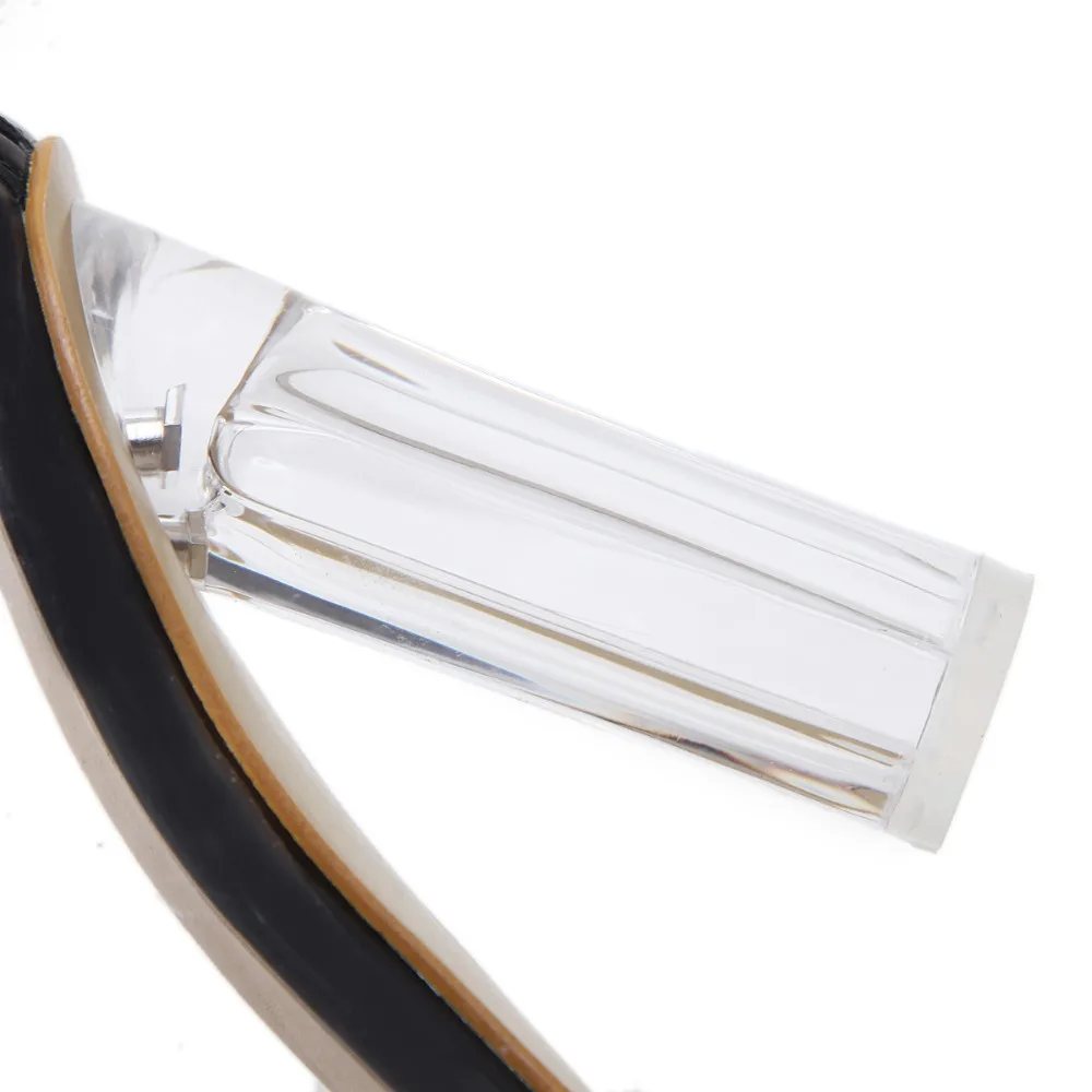 NIUFUNI Plus Size Women Ankle Boots PVC Transparent High Heeled Rain Boots Women Shoes Spring Autumn Peep Toe Bootie Mujer