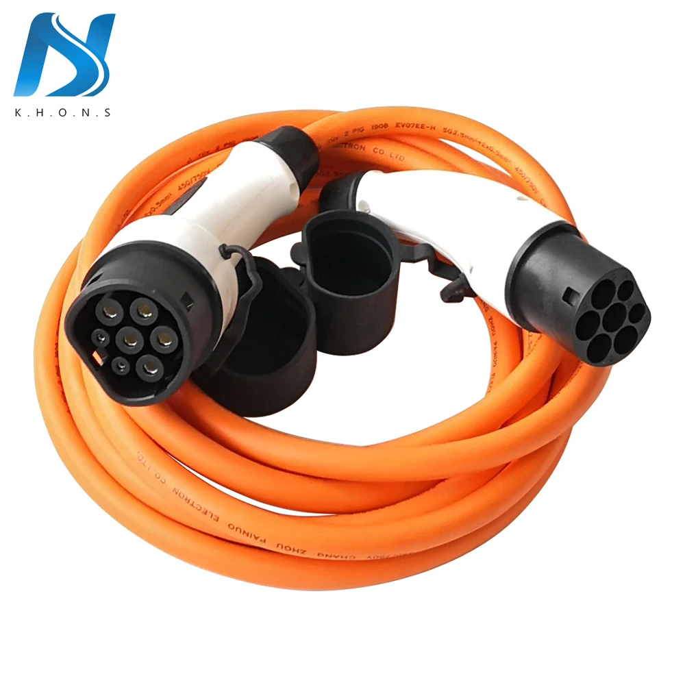 Buy 16A 32A Single Phase EV Charger Plug Type 2 To