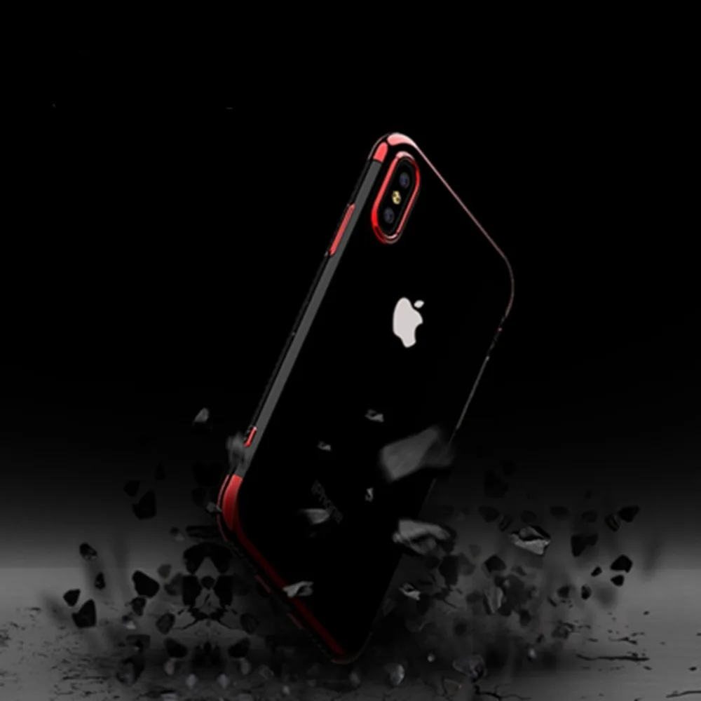 Роскошный чехол для iPhone 11 Pro XR XS MAS X 7 8 6S 6 PLUS, противоударный Прозрачный мягкий силиконовый чехол s для 8 plus, роскошный чехол