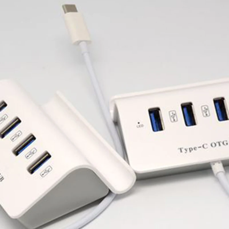 Usb-концентратор Тип-C концентратор многофункциональный мобильный телефон кронштейн из алюминиевого сплава держатель 4-Порты и разъёмы USB 2,0 расширитель USB быстрой зарядки удобно
