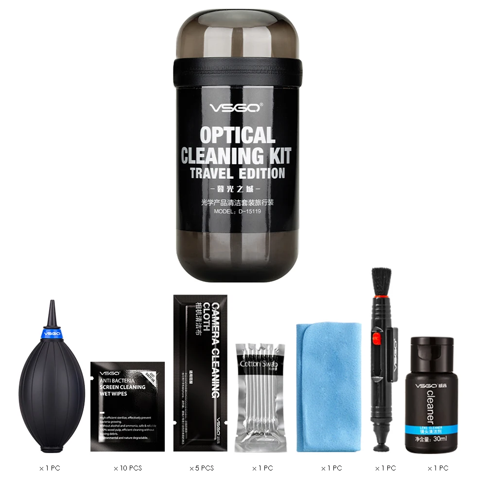 7 IN 1 Optical Lens Cleaning Kit Travel Edition Best Nikon Canon Sony