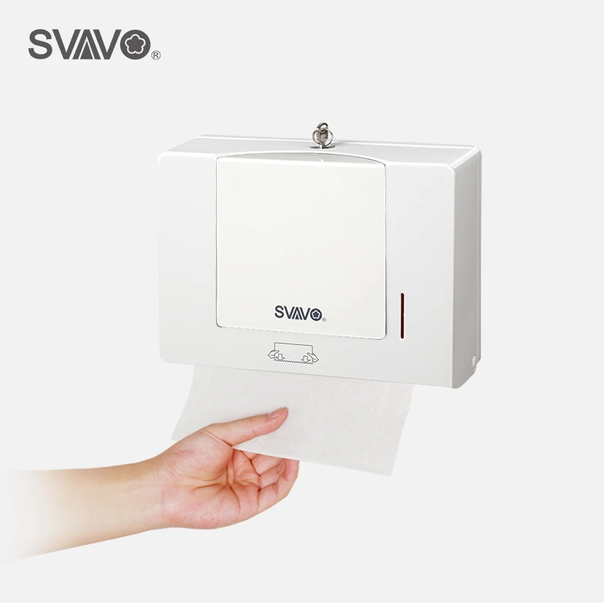 SVAVO Водонепроницаемый ABS настенный диспенсер для бумажных полотенец для кухни, ванной комнаты(VX786 - Цвет: White